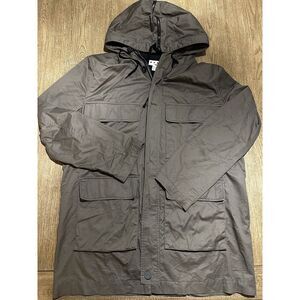 MARNI x H&M Jacket Men's US 44R Half Lined Hooded Mid‎ Length Pockets Zip